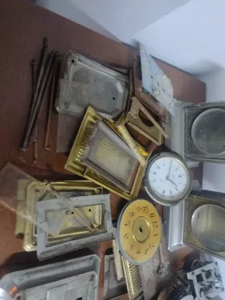 Lote piezas reloj de carruaje