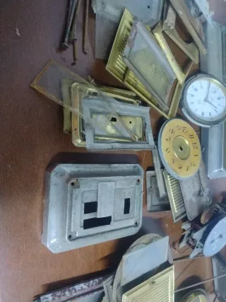 Lote piezas reloj de carruaje