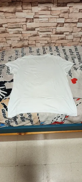 Camiseta básica blanca hombre