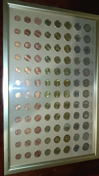 Cuadro Monedas Europa