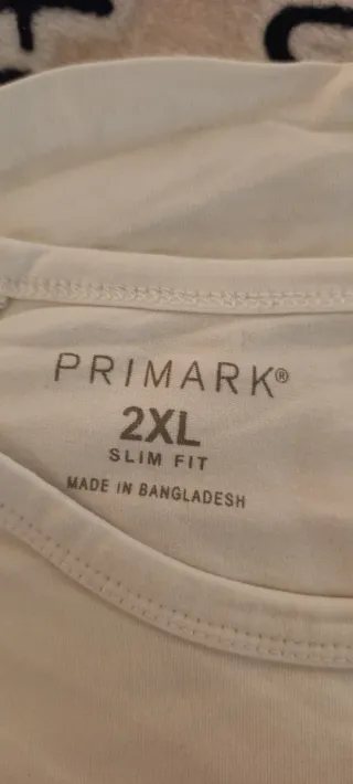 Camiseta blanca hombre