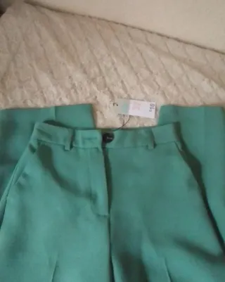 Pantalón verde mujer