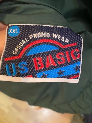 Chaleco acolchado reversible XXL (verde / azul)