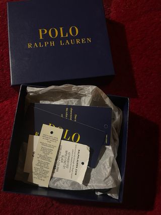 Monedero redondo Polo Ralph Lauren negro