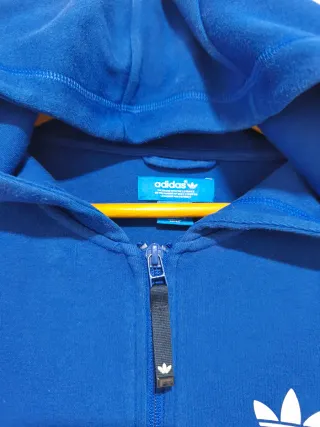 Felpa Adidas Vintage Blu e Bianca