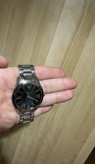 Reloj Emporio Armani Negro y Plateado