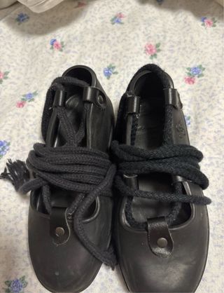 Alpargatas niña negras talla 29