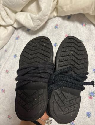 Alpargatas niña negras talla 29