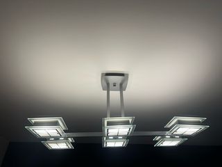 Conjunto 3 Lámparas modernas Led cristal y metal