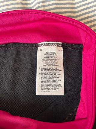 Mallas deportivas Reebok negras y fucsia