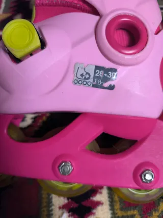 Patines Oxelo Niña Rosas Talla 28-38