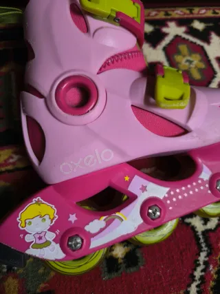 Patines Oxelo Niña Rosas Talla 28-38