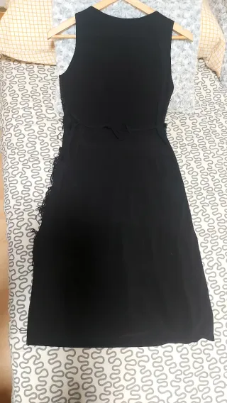 Vestido fiesta lentejuelas y flecos