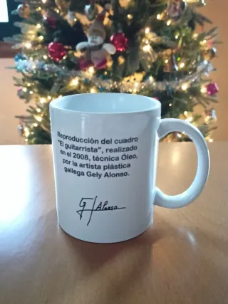 Taza cuadro El Guitarrista