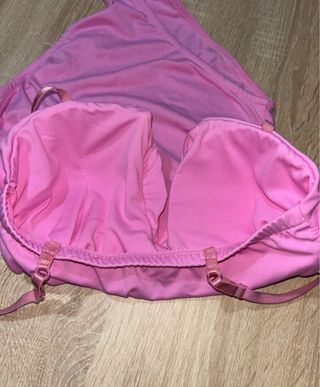 Top rosa escotado talla única