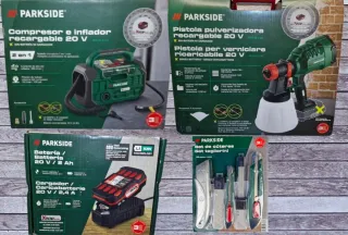 Lote Parkside Herramientas 20V: Compresor, Pistola