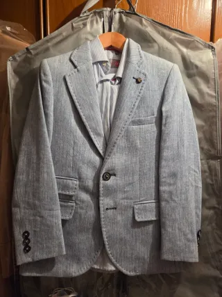 Americana vestir niño azul talla 9