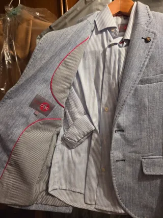 Americana vestir niño azul talla 9