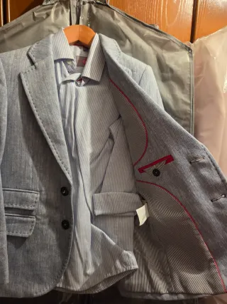 Americana vestir niño azul talla 9