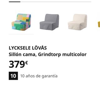 Sofá cama Ikea 1 plaza