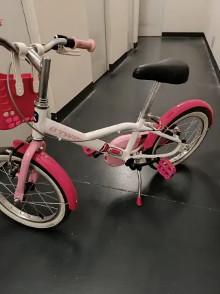 Bicicleta infantil 16 B'TWIN rosa