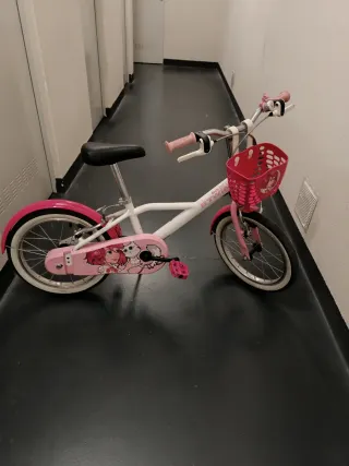 Bicicleta infantil 16 B'TWIN rosa