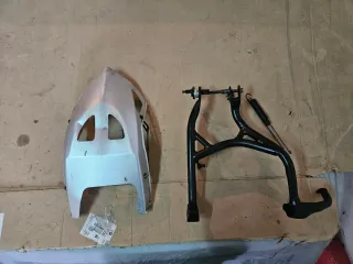 Cavalletto Centrale e Paramotore Morini Granpasso