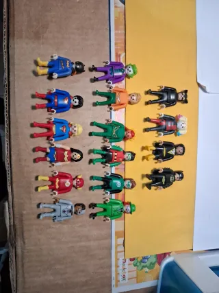 Lote 16 Figuras Playmobil Superhéroes