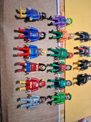 Lote 16 Figuras Playmobil Superhéroes