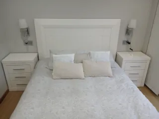 Lámpara de pared dormitorio plata y cristal