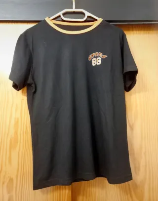 Camiseta deportiva negra mujer