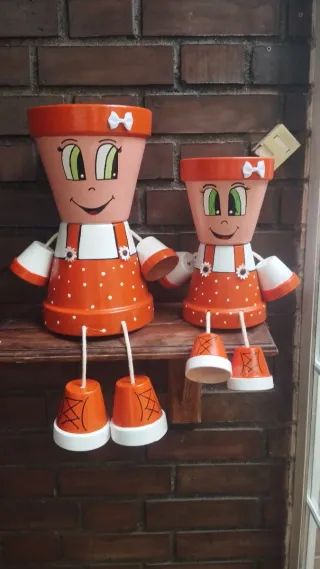 Muñecos decorativos de macetas