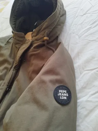 Chaqueta Pepe Jeans Talla M Marrón/Verde Oliva
