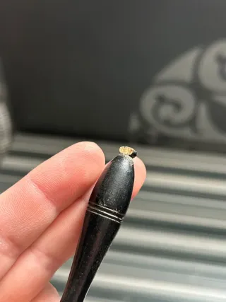 Chocolatera antigua baño de plata