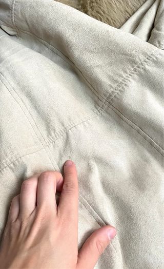 CAPPOTTO IN PELLICCIA VINTAGE! BEIGE MARRONE LUNGO SOPRATUTTO