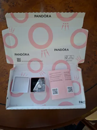 Charm Pandora SIN TOCAR con grabado Francés plata