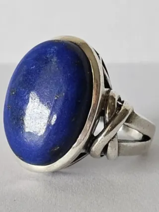 Anello Argento 925 con grande Lapislazzuli