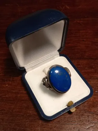 Anello Argento 925 con grande Lapislazzuli