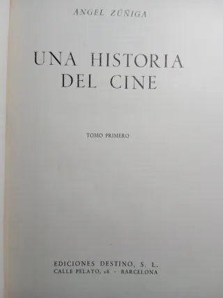 UNA HISTORIA DEL CINE, ZÚÑIGA, FIRMADO