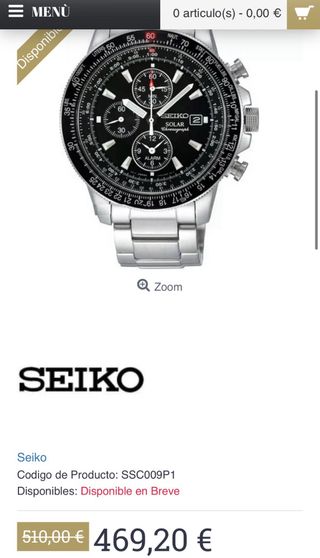 Reloj Seiko Solar