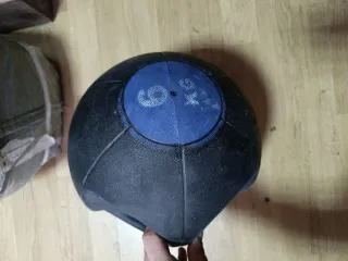 Balón medicinal 6kg negro con asa