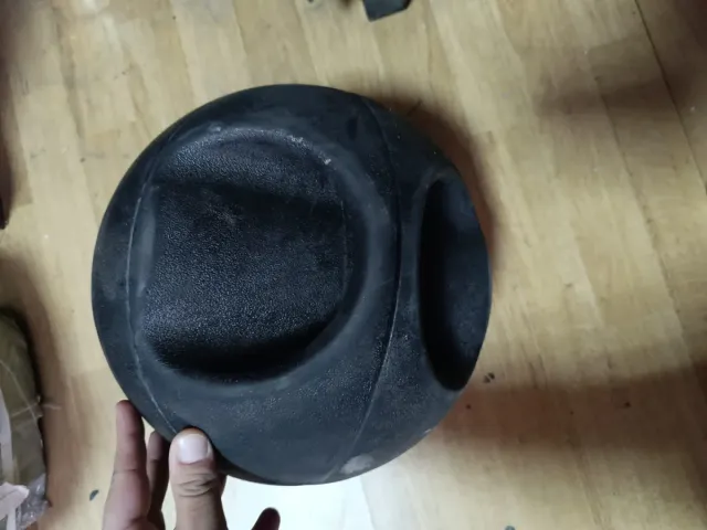 Balón medicinal 6kg negro con asa