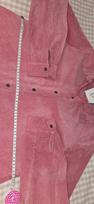 Camisa micropana rosa mujer