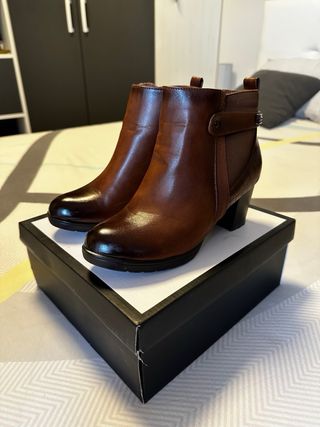 Botines Mae Mujer Marrones Tacon