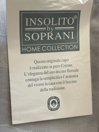 Tovaglia + 6 Tovaglioli Insolito Soprani Cotone