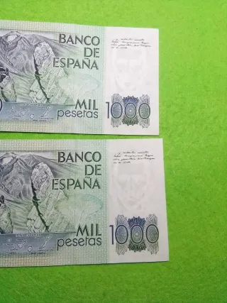 PARA JORDI . J.j.*** 2 Billetes 1000 Pesetas Españ