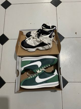 Nike Cortez Verdes Talla 36 y Blancas Talla 29