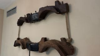 Juego dos Yugos antiguos madera y metal