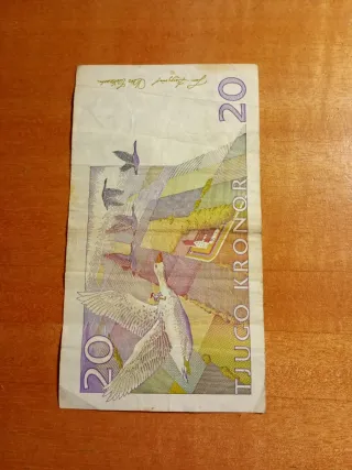20 Coronas Suecas Billete