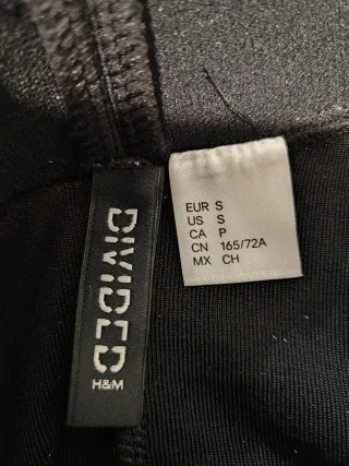 Conjunto 3 piezas H&M brillo negro y plateado